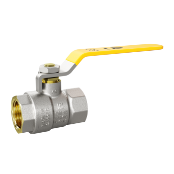 Кран 25 никел. вн/вн рычаг стальной, газ LD Pride (уп.8шт)