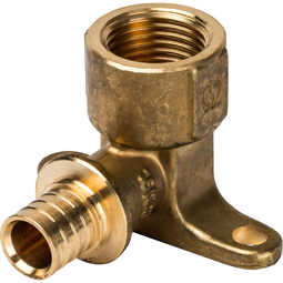 Угольник 16xRp 1/2" настенный с креплением для труб из сшитого полиэтилена аксиальный STOUT SFA-0009-001612