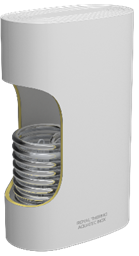 Бойлер косвенного нагрева, бак нерж, 100 л. настенный AQUATEC INOX RTWX-F 100, НС-1201238