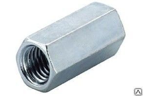 Гайка М10*30 удлиненная, соединительная для шпильки