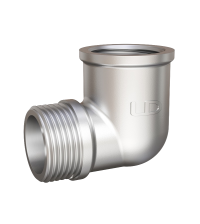 Угольник 15 (1/2") 90 гр ВР/НР латунь никель, LD Pride (48шт/уп)