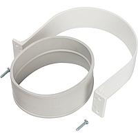 Хомут комплект D100 (резиновый хомут, хомут стальн. гнутый, саморезы 2 шт.) H-01