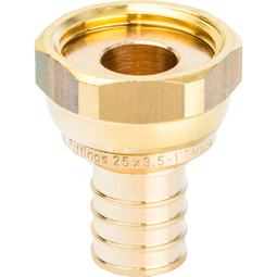 Переходник 25xG 1" с накидной гайкой для труб из сшитого полиэтилена аксиальный STOUT SFA-0019-002510