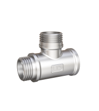 Тройник 15 (1/2") ВР/НР/НР латунь никель, LD Pride (36шт/уп)