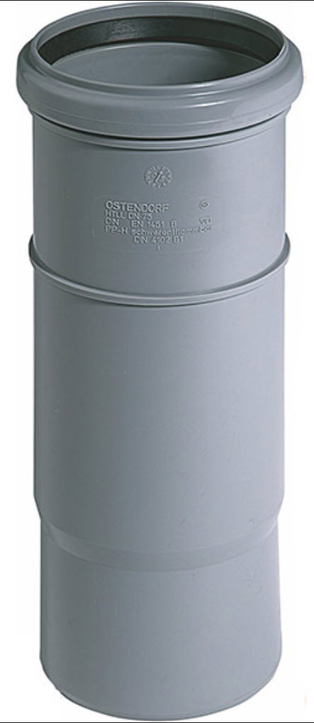 Патрубок 90 компенсационный ПП, внутр. канализация Ostendorf