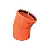 Отвод 110 15° ПП, наруж. канализация Политэк