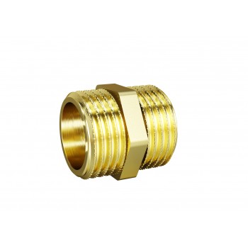 Ниппель 15 (1/2") прямой LD Pride НР/НР латунь (130шт/уп)