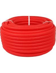 ПНД Труба 20 , д. 14-18 мм гофрированная , красная Stout (50м) SPG-0002-502016