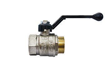 Кран 50 никел. вн/нр рычаг, вода LD Pride (2шт/уп)