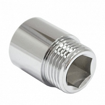 Удлинитель 15х10 (1/2"х10) вн/нр латун. никель. STI