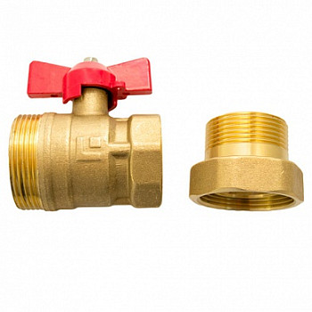 Кран 25 лат. американка бабочка 11Б27п1, вода Китай