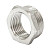 Футорка 50х40 (2"х1 1/2") нр/вн латун. никель. STI