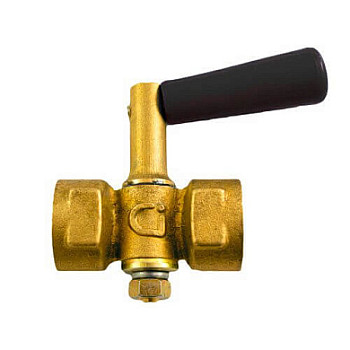 Кран 15 д/маном. лат. рычаг 11б18бк, М20х1,5-G1/2