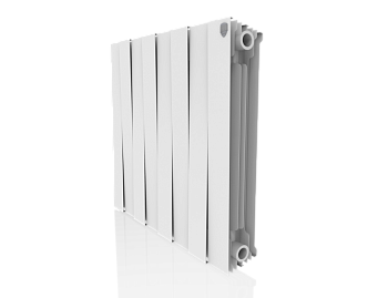 Радиатор биметаллический Royal Thermo PianoForte Bianco Traffico 500/80 8 секций