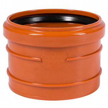 Муфта 110 насадная НПВХ, наруж. канализация Ostendorf 220500