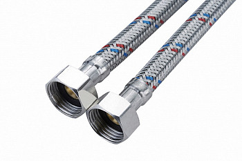 Гибкая подводка 1/2"х1/2" г/г 0,6 м. нерж оплетка UNI FITT