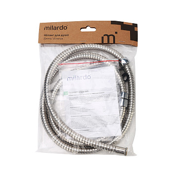 Шланг для душа, EPDM, 1,6 м, 130, Milardo, 130S160M19