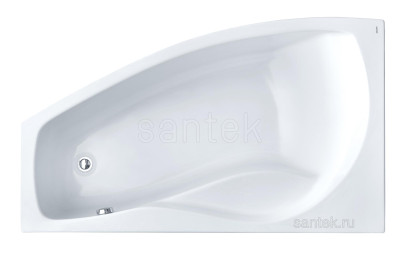 Ванна Santek Майорка XL 160х95 L асимметричная белая 1WH111991