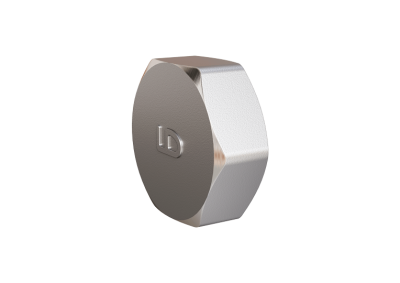 Заглушка 20 (3/4") ВР латунь никель, LD Pride(120шт/уп)