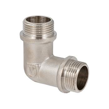 Угольник 15 (1/2") НР латун. никель. Valtec (VTr.093.N.0004)