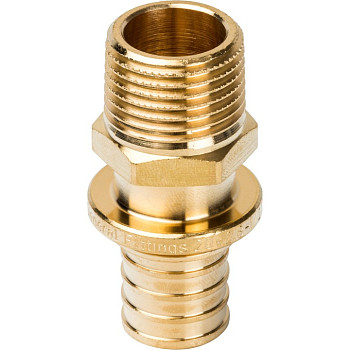 Переходник 20хR 1/2" с НР для труб из сшитого полиэтилена аксиальный STOUT SFA-0001-002012