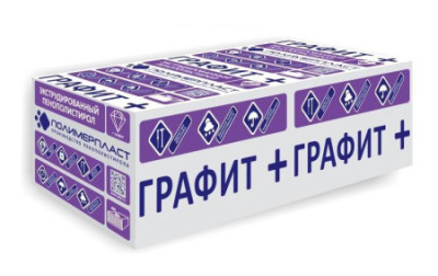 Экструзионный пенополистирол 1180x580x50 (1лист - 0,675 м2, уп. 8 л.) ГРАФИТ+ЭПС 35