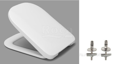 Сиденье для унитаза ROCA GAP 801472001 (микролифт, быстросъемное, тонкое, дюропласт, белый)