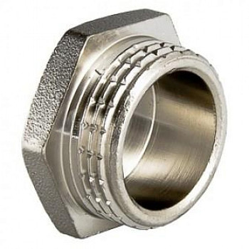 Заглушка 15 (1/2") НР латун. никель. Valtec (VTr.583.N.0004)