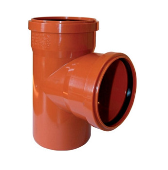 Тройник 160 87° НПВХ, наруж. канализация Ostendorf 222400