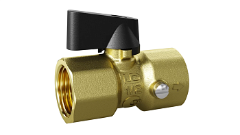 Кран 15 вн/вн Ру40, флажок, для манометра G1/2" (трубная резьба) LD Pride (уп.40шт)