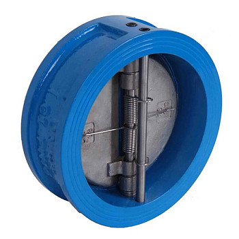 Клапан обр. 2-створч.чуг./нерж.ств.DN125 PN16 межфл. до 120гр. FAF 2350125 (L=70мм)