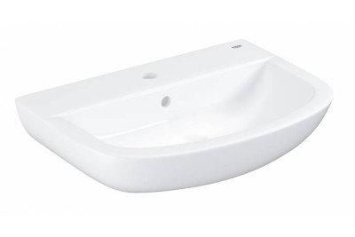 Раковина BAU CERAMIC 1 отверстие для смесителя с переливом /55,3х38,6/(белый) 39440000