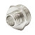 Ниппель 32х15 (1 1/4"х1/2") нр/нр переходной латун. никель. STI