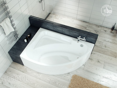 Ванна Santek Гоа 150х100 R асимметричная белая 1WH112032