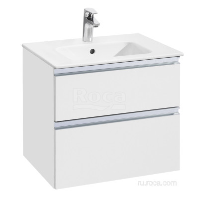 Тумба под раковину Roca The Gap 60 белый глянец 2 ящика 857550806