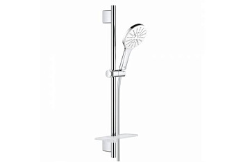 Душевой гарнитур GROHE Rainshower SmartActive 130, 3 вида струй, белая луна 26576LS0
