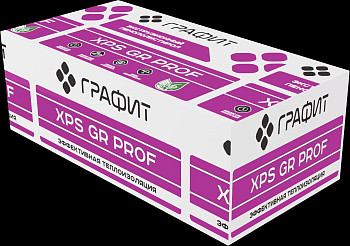 Экструзионный пенополистирол XPS GR PROF 1180x580x30 (1л.-0,685 м2, уп. 14 л.)  ГРАФИТ