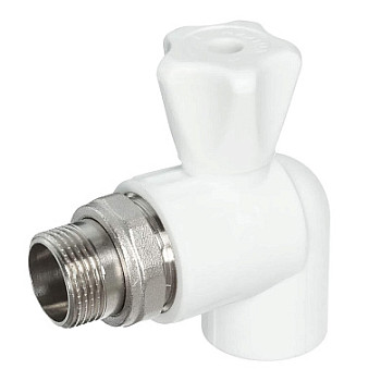 ПП Кран 25х1/2" для радиатора угловой (40/10) (MeerPlast) 