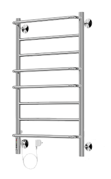 Полотенцесушитель электрический Евромикс П8 500х850 нерж.диммер СЛЕВАTERMINUS (арт.4630080268432)