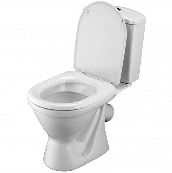 Унитаз-компакт Santek Алькор с диагональным выпуском, эконом- 2 реж., полипропилен, антивсплеск 1WH302196