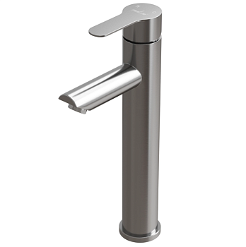 Смеситель для раковины 35k MIXLINE MLSS32-042 "Stainless" высокий излив нерж.