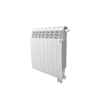 Радиатор биметаллический Royal Thermo BiLiner 500/Bianco Traffico (нижнее подключение) 8 секций