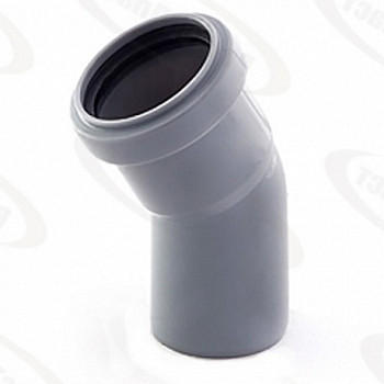 Отвод 50 15° ПП, внутр. канализация Политэк
