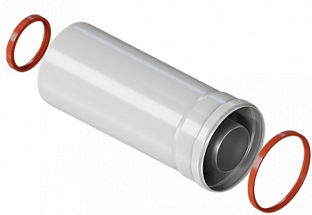 Удлинитель дымохода коакс. раструбн. 60/100 L-1500 Y-15M