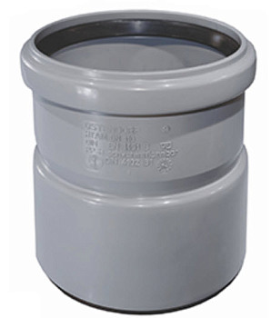 Муфта 40 двухраструб. (двойная) ПП, внутр. канализация Ostendorf