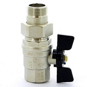 Кран 15 (1/2') лат. ник. американка бабочка OREGON серия 322 Bugatti 03220027