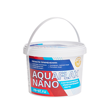 Паста уплотнительная Aquaflax Nano, банка 400 гр. (8шт/уп)