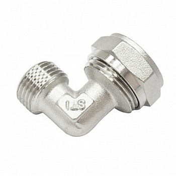 МП Угольник 16х1/2" НР обжим. (STI)