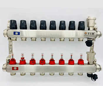 Коллекторная группа 8 вых. TIM в сборе с расходомерами KCS5008