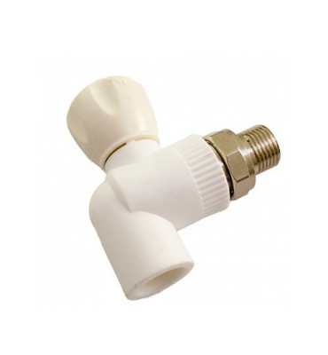 ПП Кран 20х1/2" для радиатора угловой (45/5) (MeerPlast) 